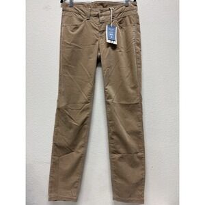 Mac Slim Velvet Straight Leg Pants Khaki Tan Women's Size EUR 38 US 8 New NWT